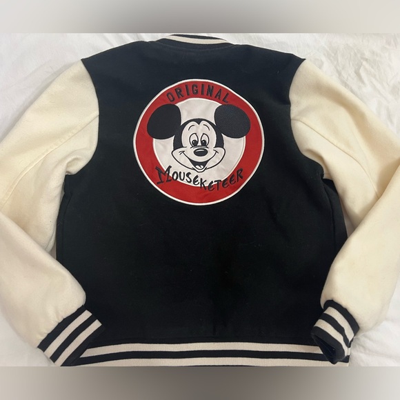 Disney Mickey Mouse Original Mouseketeer bomber varsity snap jacket - Picture 1 of 12